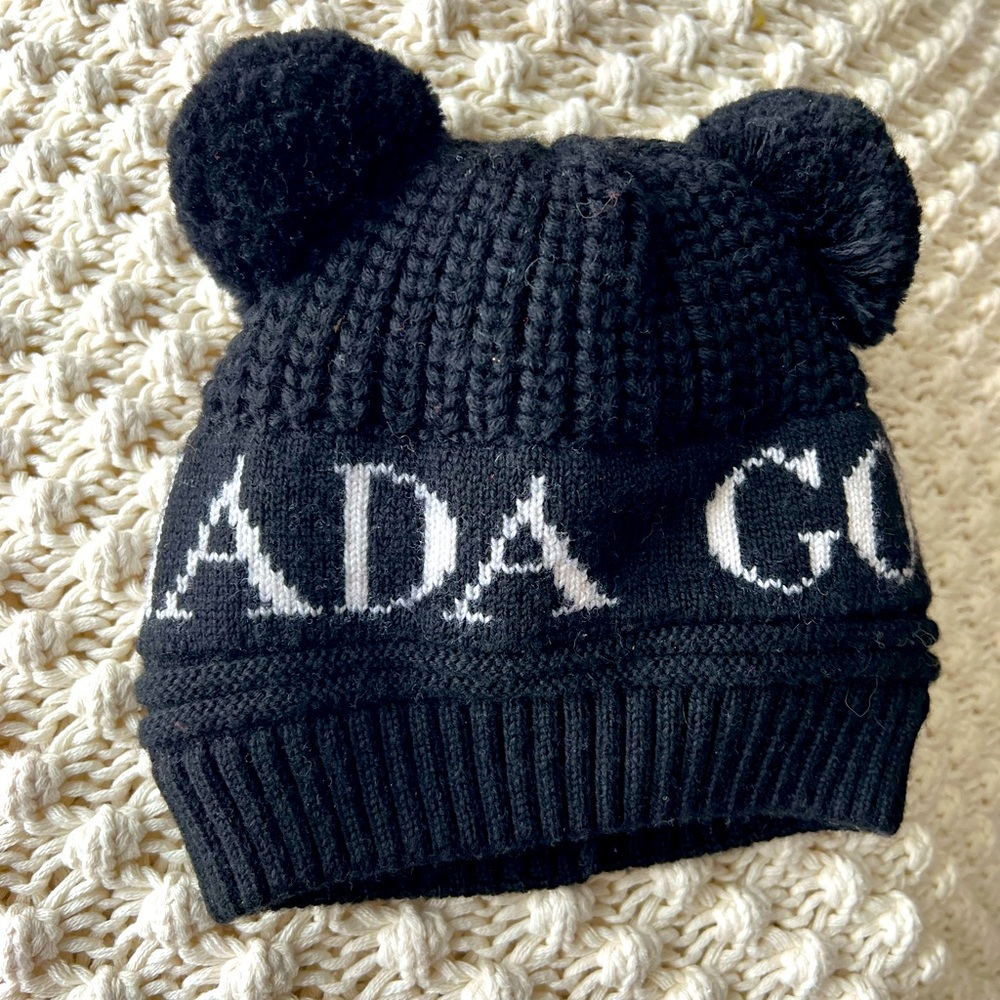 Canada Goose Baby Double Pom Pom Hat